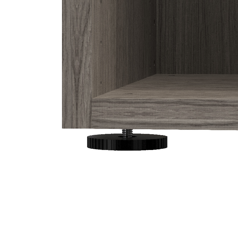 Corp de mobilier GoodHome Atomia, gri stejar, 187.5 x 37.5 x 35 cm