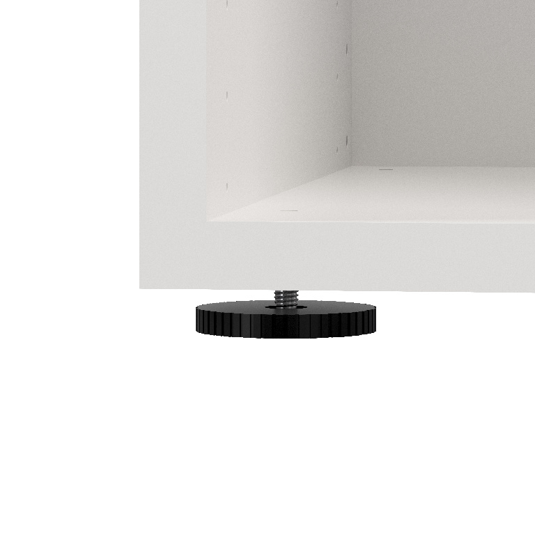 Corp de mobilier GoodHome Atomia, alb, 187.5 x 37.5 x 35 cm