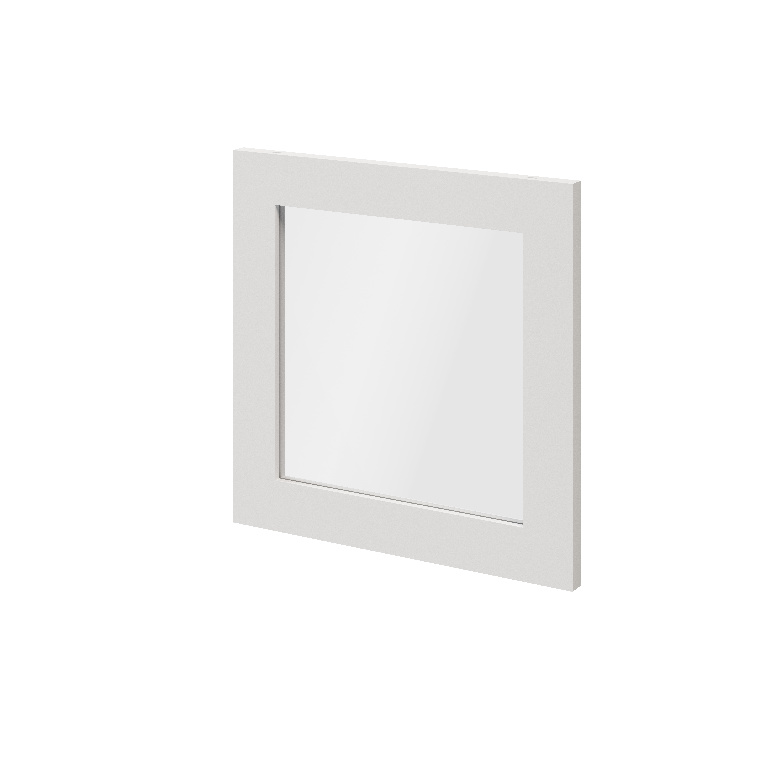Usa dresing transparenta, sticla, alb, 37 x 37 cm  GoodHome Atomia