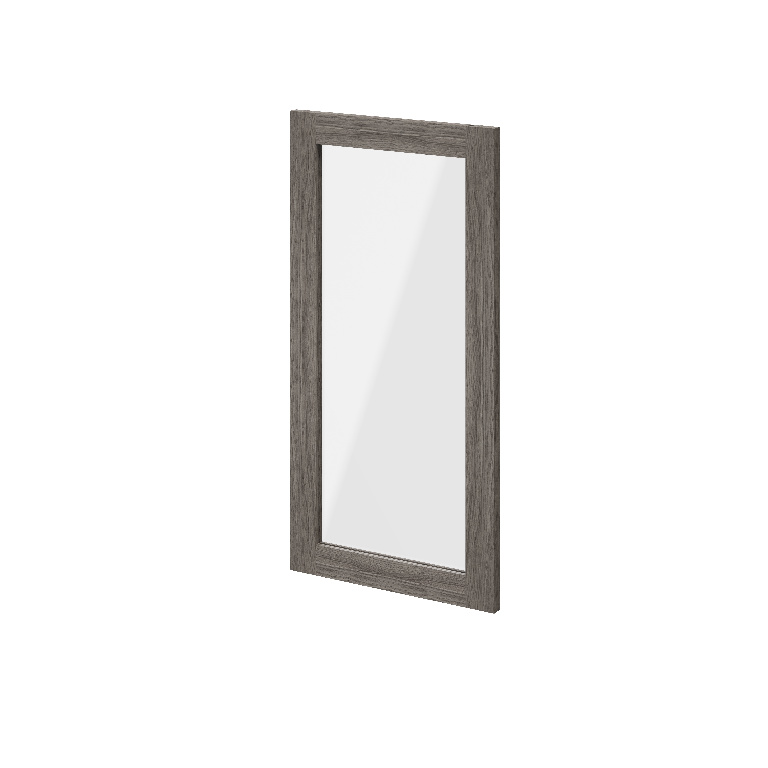 Usa dresing transparenta, sticla, gri stejar, 37 x 75 cm GoodHome Atomia