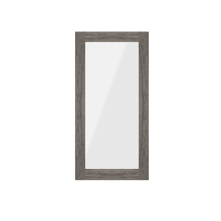 Usa dresing transparenta, sticla, gri stejar, 37 x 75 cm GoodHome Atomia