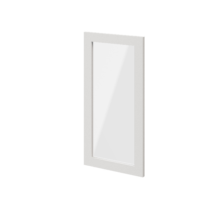 Usa dresing transparenta, sticla, alb, 37 x 75 cm GoodHome Atomia