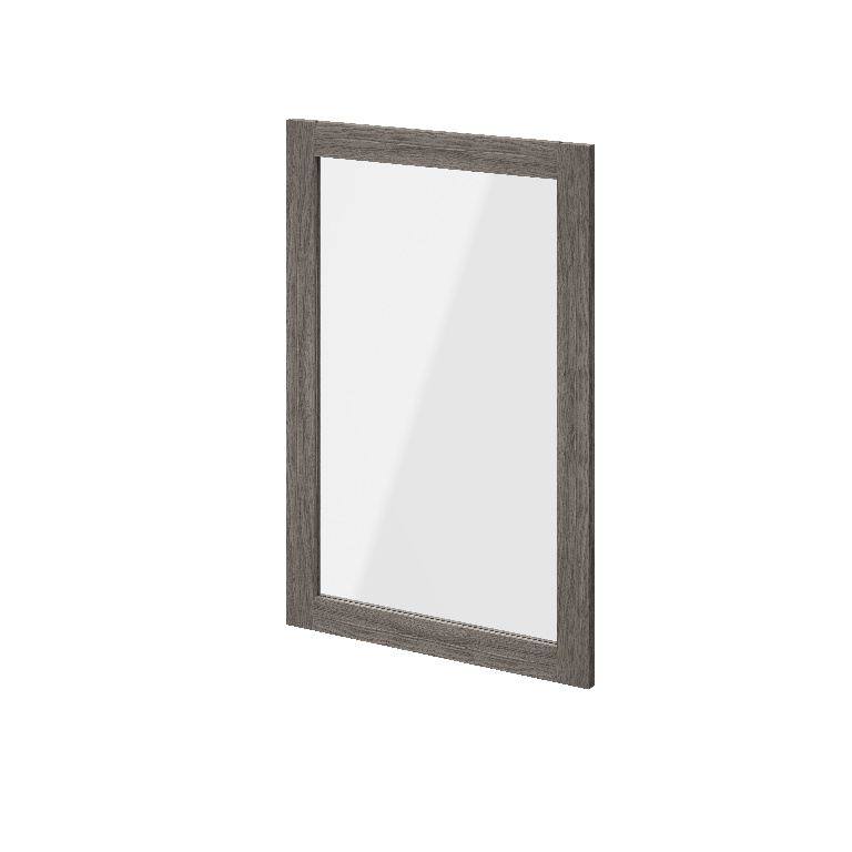 Usa dresing transparenta, sticla, gri stejar, 50 x 75 cm  GoodHome Atomia