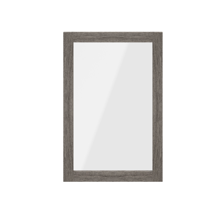 Usa dresing transparenta, sticla, gri stejar, 50 x 75 cm  GoodHome Atomia