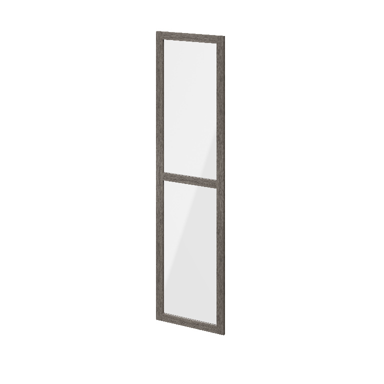 Usa dresing transparenta, sticla, gri stejar, 50 x 187 cm  GoodHome Atomia