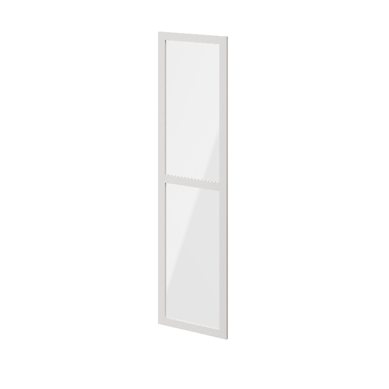 Usa dresing transparenta, sticla, alb, 50 x 187 cm  GoodHome Atomia