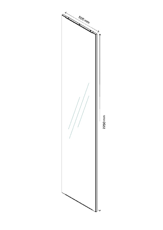 Front usa cu oglinda W50Xh225 GoodHome Atomia