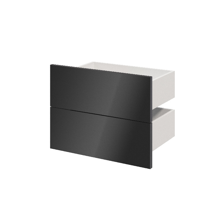 Sertar exterior, 35 x 50 cm, antracit, set 2 bucati  GoodHome Atomia