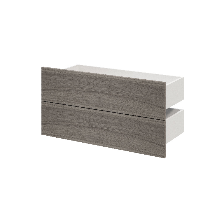 Sertar exterior, 35 x 75 cm Gri stejar 2 bucati  GoodHome Atomia