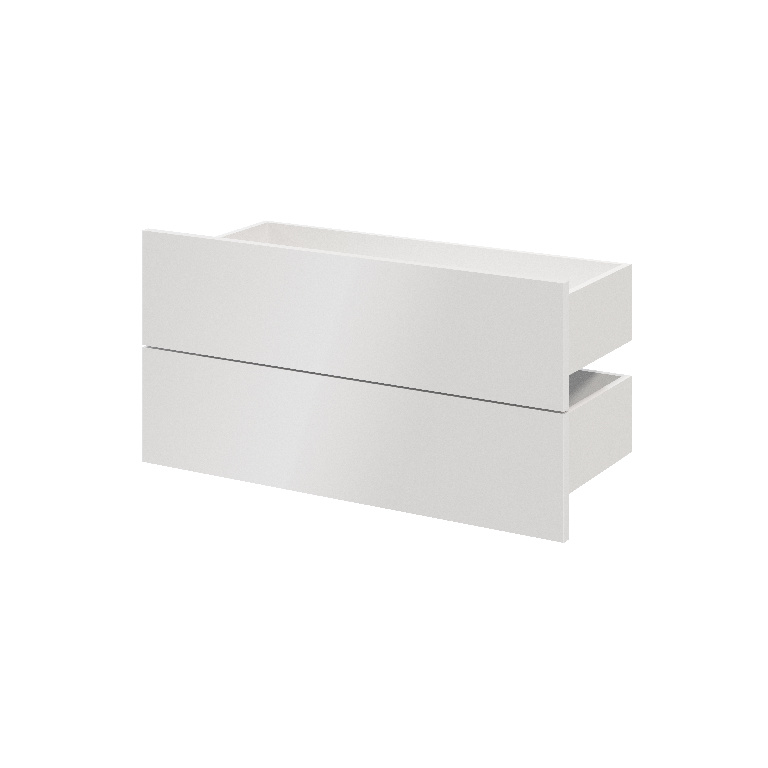 Sertar exterior, 35 x 75 cm, Alb set 2 bucati  GoodHome Atomia