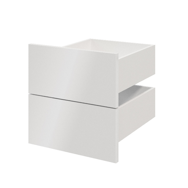Sertar exterior, 45 x 37 cm, alb, set 2 bucati  GoodHome Atomia