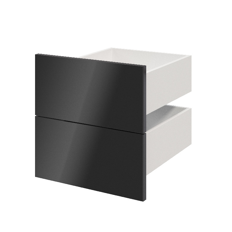 Sertar exterior, 45 x 37 cm, antracit, set 2 bucati  GoodHome Atomia