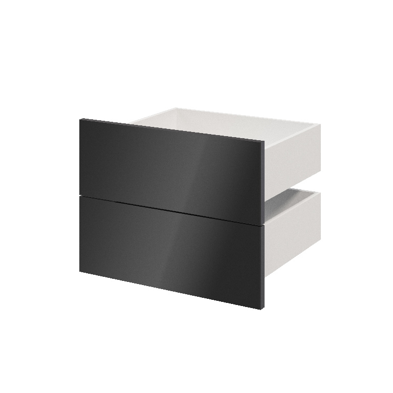 Sertar exterior, 45 x 50 cm, antracit, set 2 bucati  GoodHome Atomia