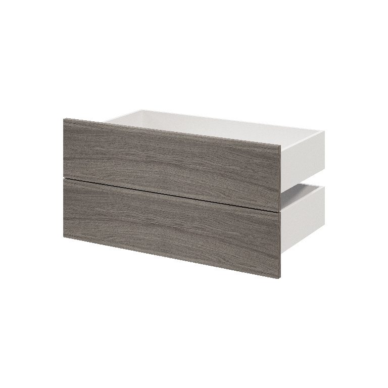 Sertar exterior, 45 x 75 cm Gri stejar 2 bucati  GoodHome Atomia
