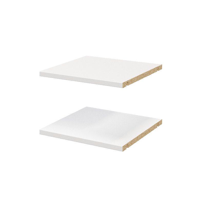 Pachet 2 rafturi, albe, 37 x 35 cm  GoodHome Atomia