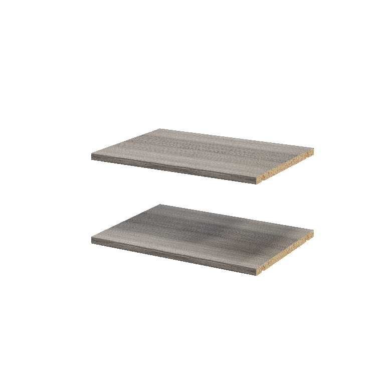 Pachet 2 rafturi, gri stejar, 50 x 35 cm  GoodHome Atomia