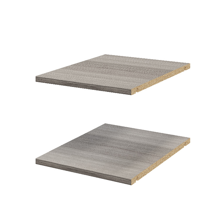 Pachet 2 rafturi, gri stejar, 37 x 45 cm  GoodHome Atomia
