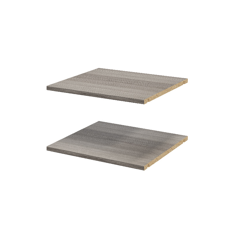 Pachet 2 rafturi, gri stejar, 50 x 45 cm  GoodHome Atomia