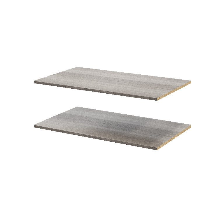 Pachet 2 rafturi, gri stejar, 100 x 58 cm  GoodHome Atomia