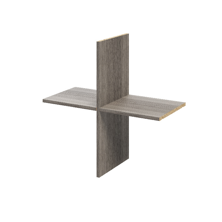 Rafturi, gri stejar, 75 x 75 cm  GoodHome Atomia