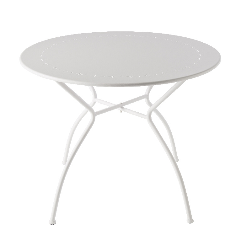 Masa terasa GOODHOME Vernon, 4 locuri, otel, 95 x 72 cm, verde