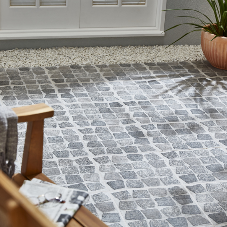 Gresie Exterior, Gri, Portelan, 33 x 33 cm, suprafata 1,663 mp GoodHome Blocce