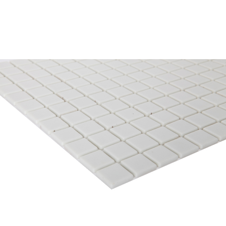 Mozaic interior, alb, sticla, patrat, 30 x 30 cm x 4 mm  GoodHome Plain