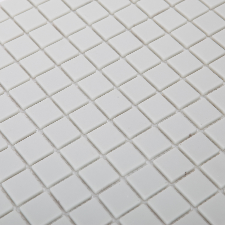 Mozaic interior, alb, sticla, patrat, 30 x 30 cm x 4 mm  GoodHome Plain