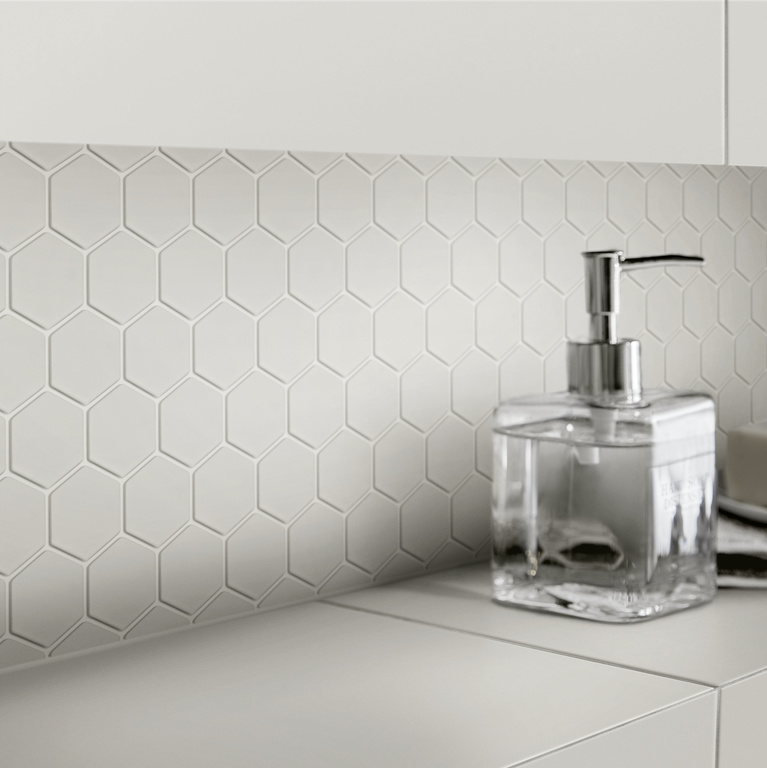 Mozaic interior, gri, sticla, patrat, 30 x 30 cm x 6 mm GoodHome Plain