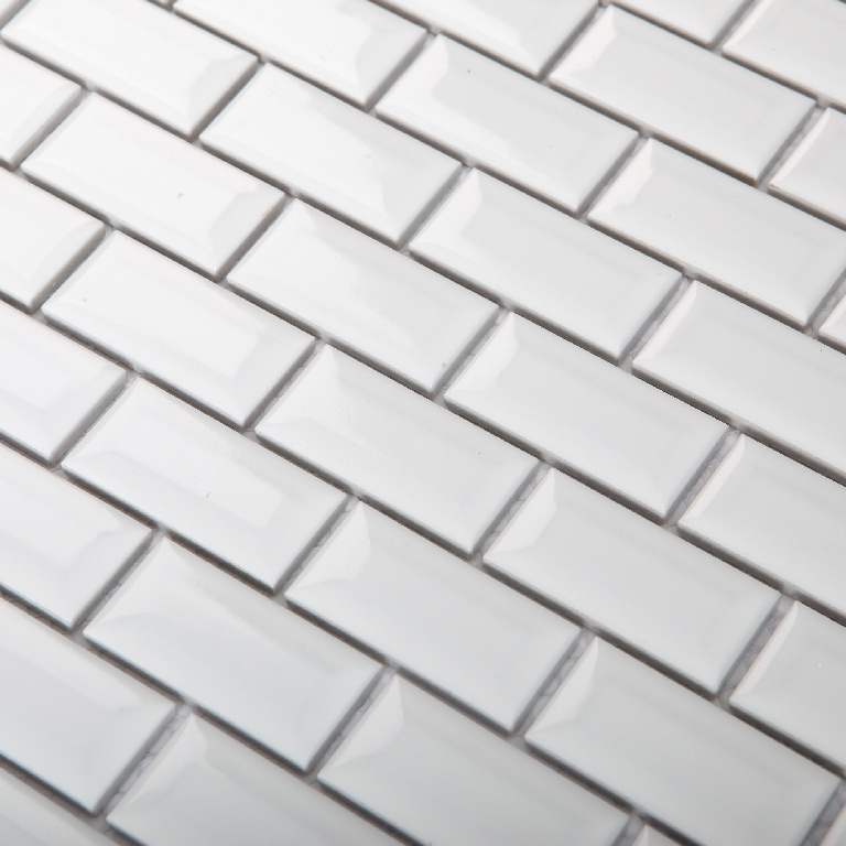 Mozaic interior, alb, ceramica, patrat, 30 x 30 cm x 6 mm GoodHome Trentie