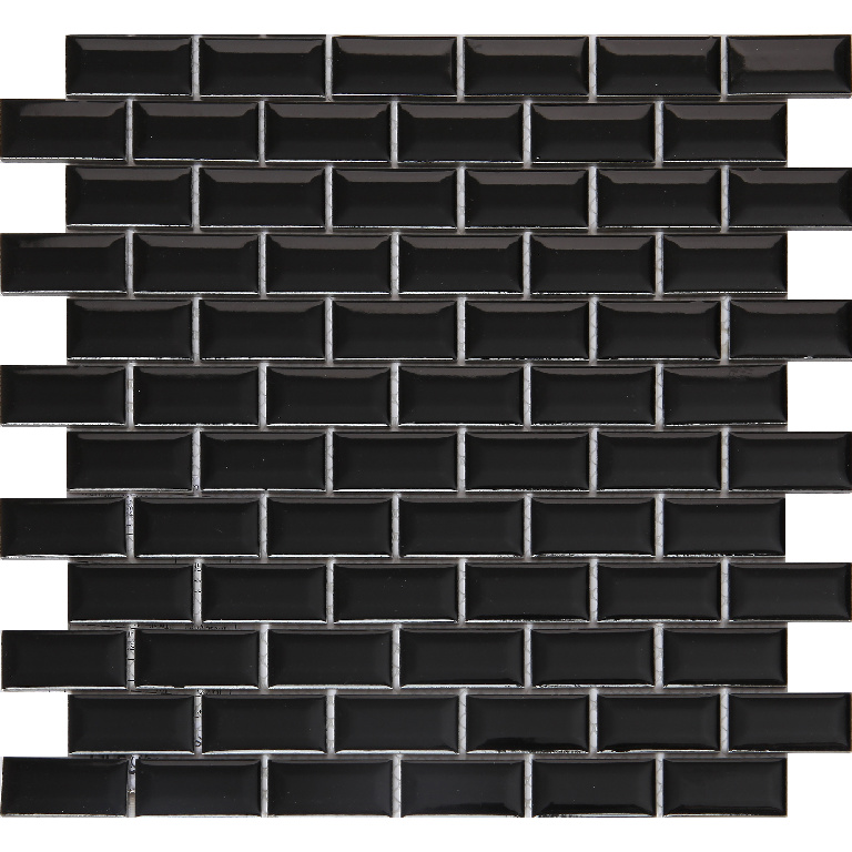 Mozaic interior, negru, ceramica, patrat, 30 x 30 cm x 6 mm GoodHome Trentie