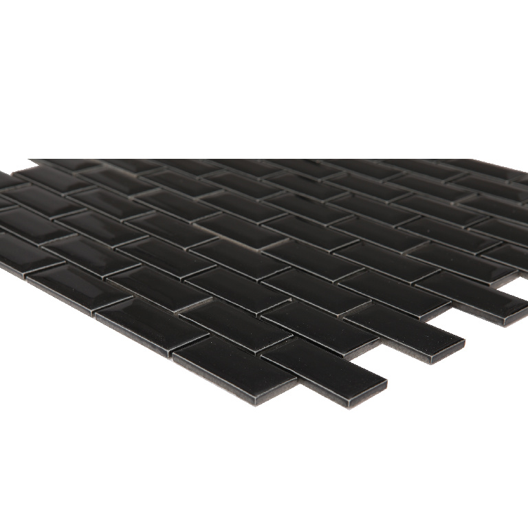 Mozaic interior, negru, ceramica, patrat, 30 x 30 cm x 6 mm GoodHome Trentie
