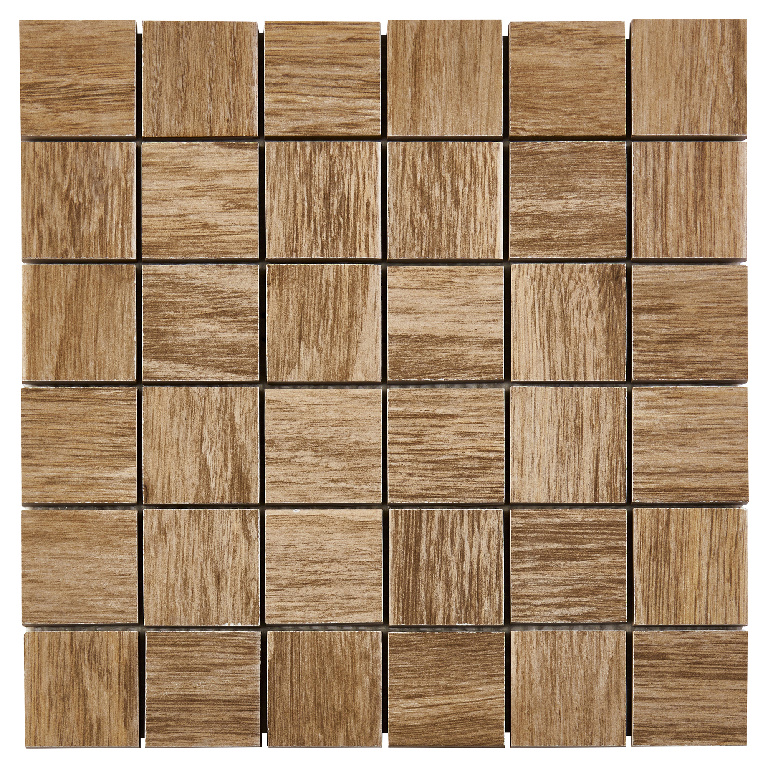 Mozaic ceramic decorativ GoodHome Wychwood, 30x30 cm, maro