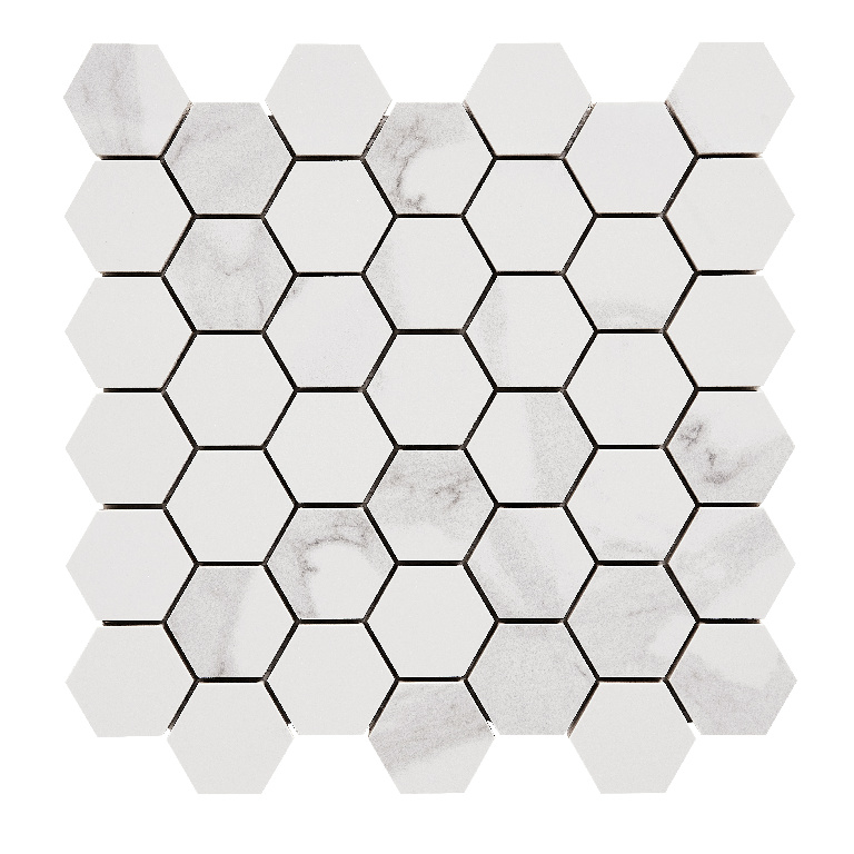 Mozaic portelanat decorativ GoodHome Ultimate Marble, 30x30 cm, alb