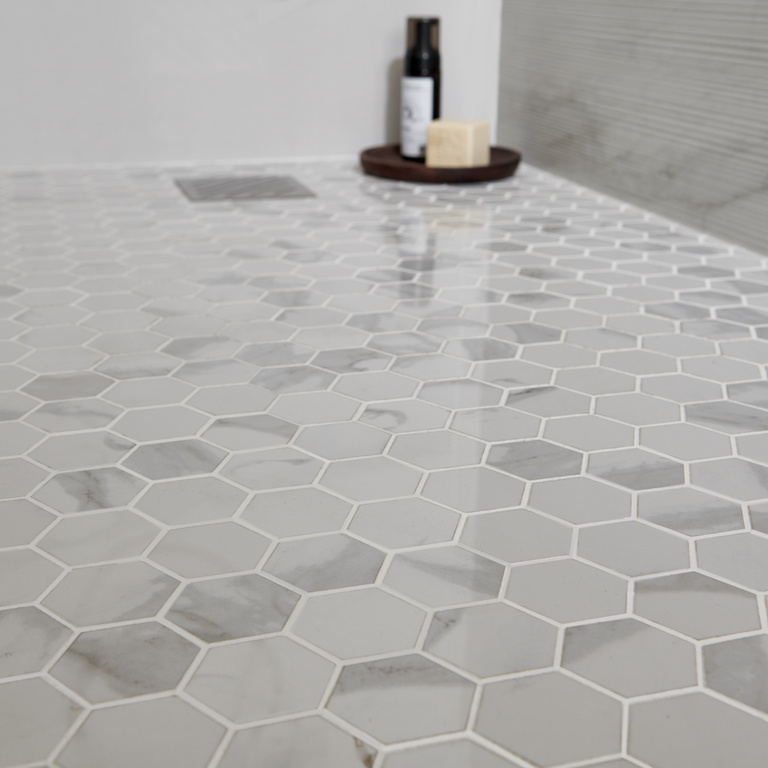 Mozaic portelanat decorativ GoodHome Ultimate Marble, 30x30 cm, alb