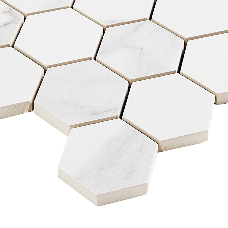 Mozaic portelanat decorativ GoodHome Ultimate Marble, 30x30 cm, alb