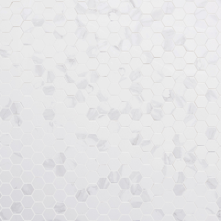 Mozaic portelanat decorativ GoodHome Ultimate Marble, 30x30 cm, alb