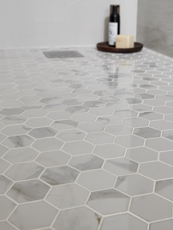 Mozaic portelanat decorativ GoodHome Ultimate Marble, 30x30 cm, alb