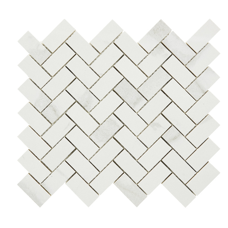 Mozaic portelanat decorativ GoodHome Ultimate Marble, 30x30 cm, alb