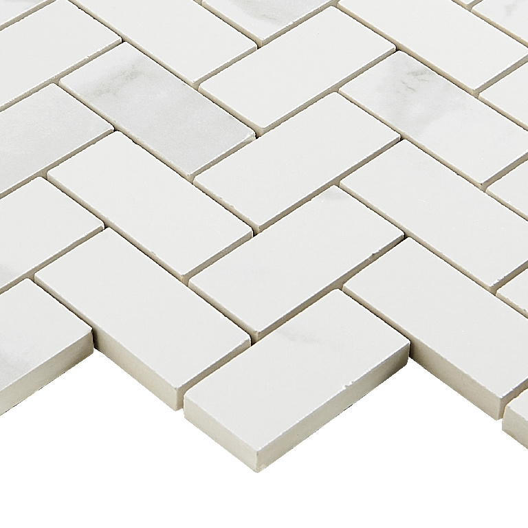 Mozaic portelanat decorativ GoodHome Ultimate Marble, 30x30 cm, alb