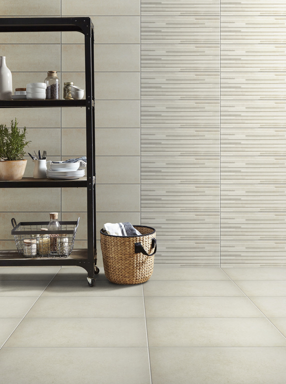 Faianta interior, bej, 60 x 20 x 0.85 cm, 0.96 mp GoodHome Konkrete