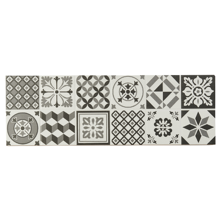 Faianta decor interior, alb, 60 x 20 cm x 8.5 mm, dreptunghiulara, 0.96 mp GoodHome Konkrete