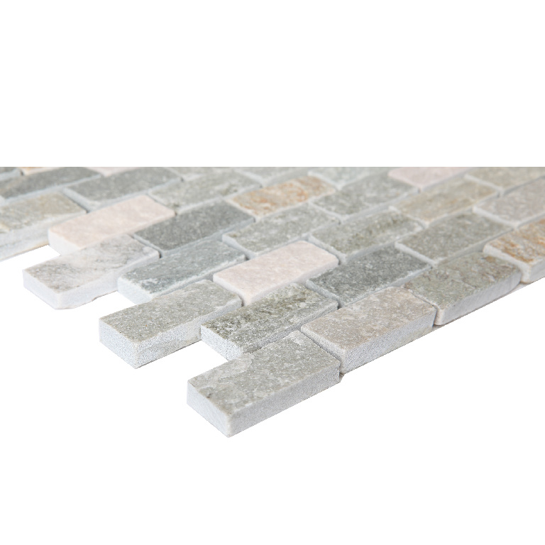 Mozaic interior, bej, piatra naturala, patrat, 30 x 30 cm x 10 mm GoodHome Quartzite