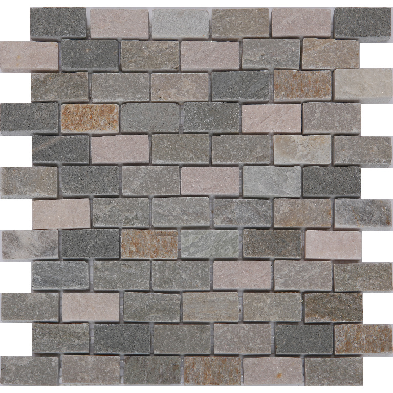 Mozaic interior, bej, piatra naturala, patrat, 30 x 30 cm x 10 mm GoodHome Quartzite