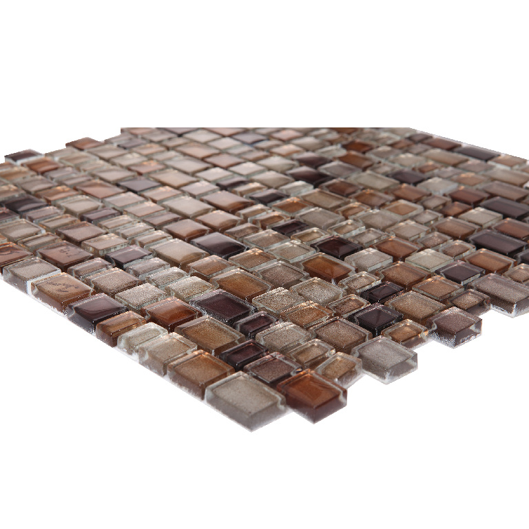 Mozaic interior GOODHOME Saphyr, sticla, 30.7 x 31.3 cm, maro