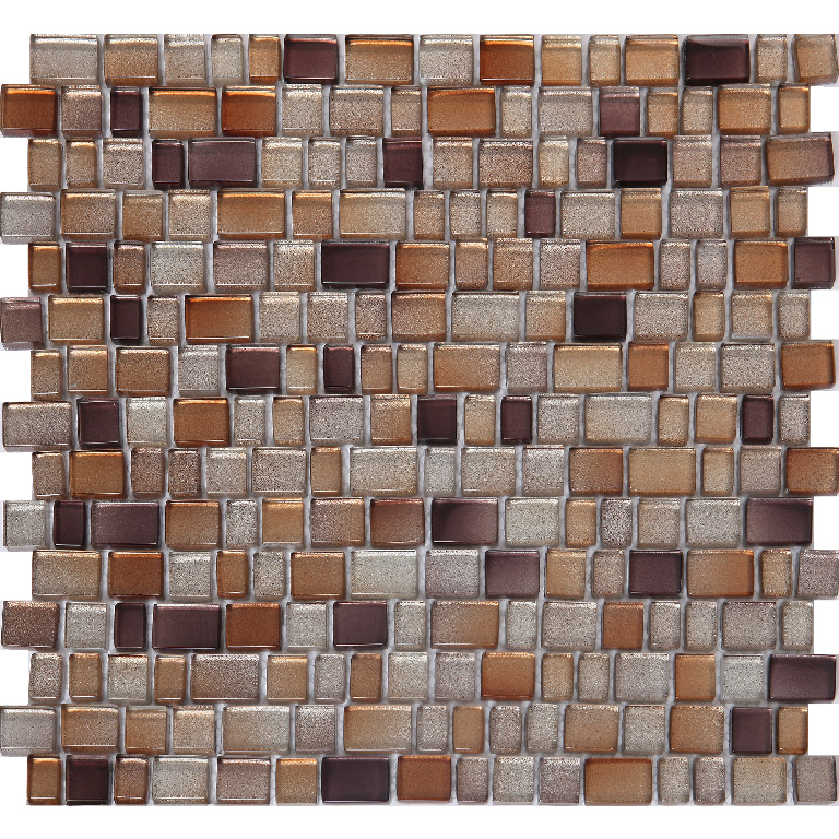 Mozaic interior GOODHOME Saphyr, sticla, 30.7 x 31.3 cm, maro