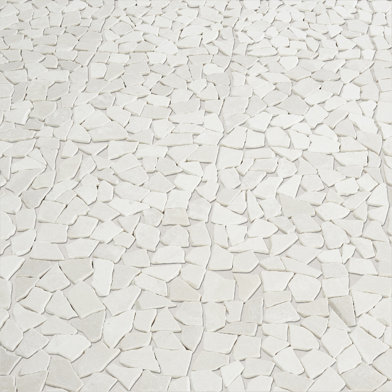 Mozaic ceramic decorativ GoodHome Bohai, 31.5x31.5 cm, gri deschis