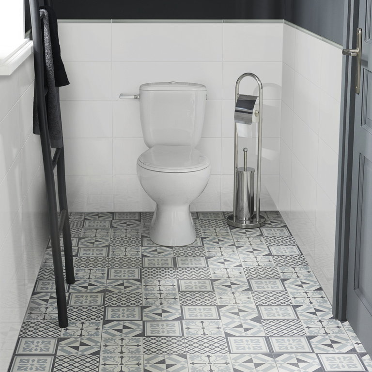 Mozaic interior, gri, sticla, dreptunghiular, 2 x 60 x 8 mm GoodHome Palmi