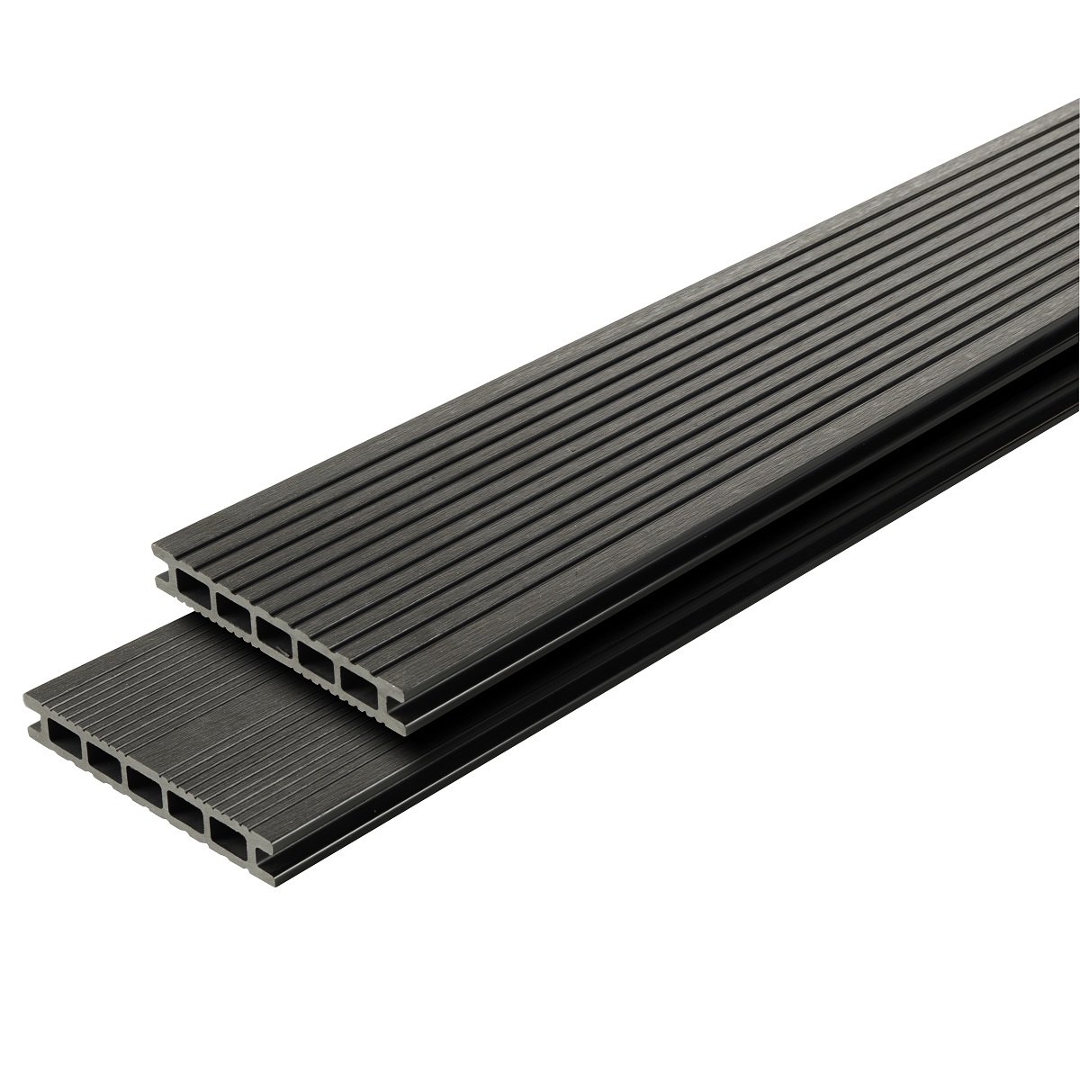 Dusumea pentru terasa KLIKSTROM Premium, 220 x 14.5 x 2.1 cm, WPC, gri antracit