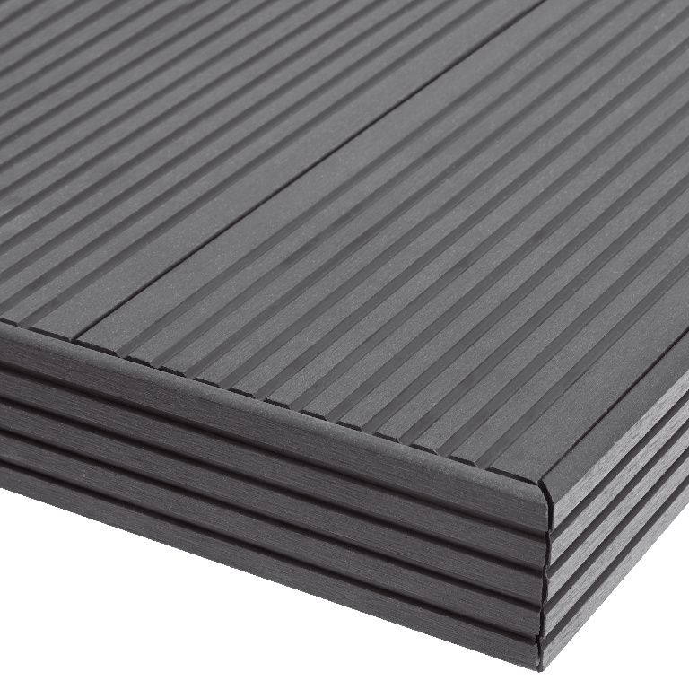 Profil de finisare GOODHOME Neva, compozit, 220 x 5.2 cm, gri antracit